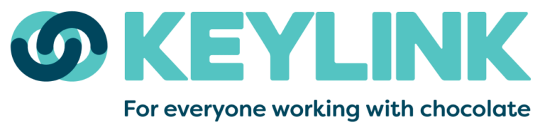 Keylink logo with the tagline “For everyone working with chocolate”